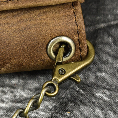 Men's Vintage Trifold Casual Genuine Leather Wallet 84024666X