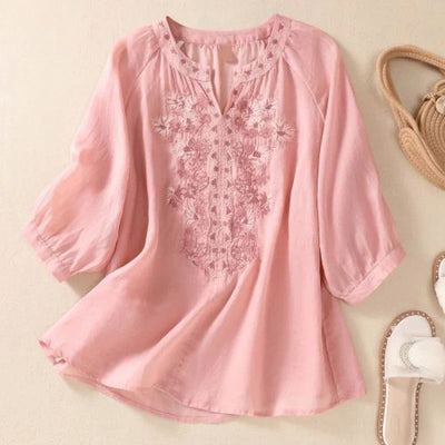 KRISTINE LINEN BLOUSE