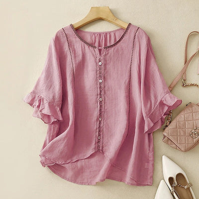 GIA LINEN BLOUSE
