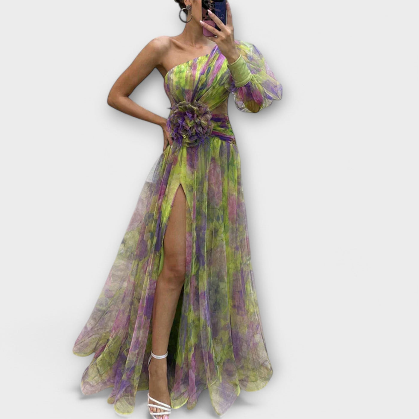 Aurora | One‑Shoulder Elegance Maxi