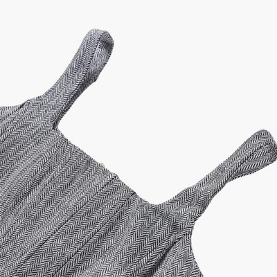 Ivory - Elegant Fishbone Pattern 3-Piece Suit