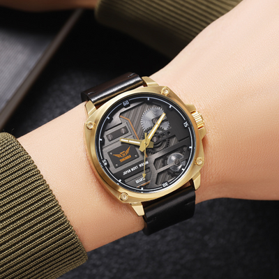 Quartz Leather Men's Watch™