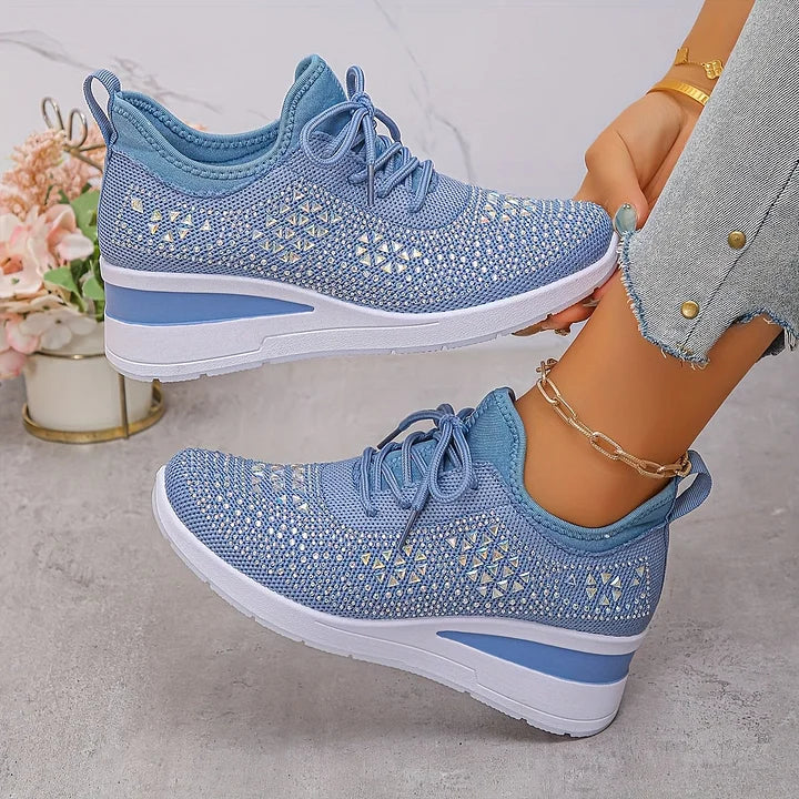 Hannah | Orthopedic Sneakers with Sparkling Rhinestones