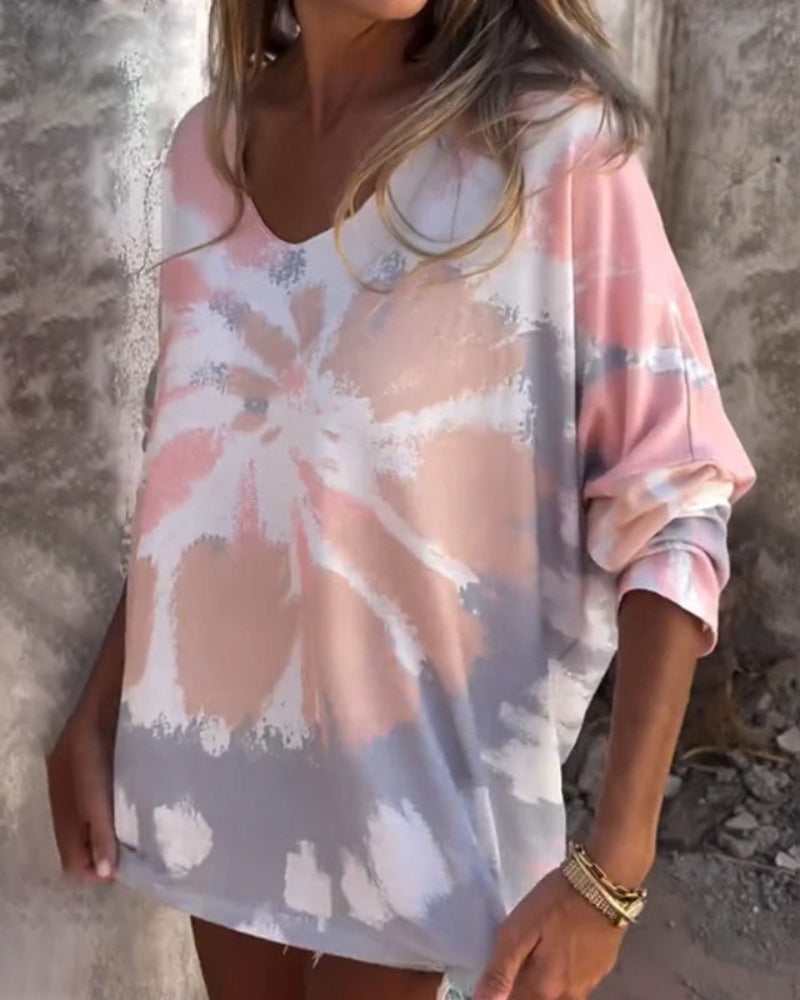 NORTHLINE STUDIO | TIE-DYE RELAXED SWEATER