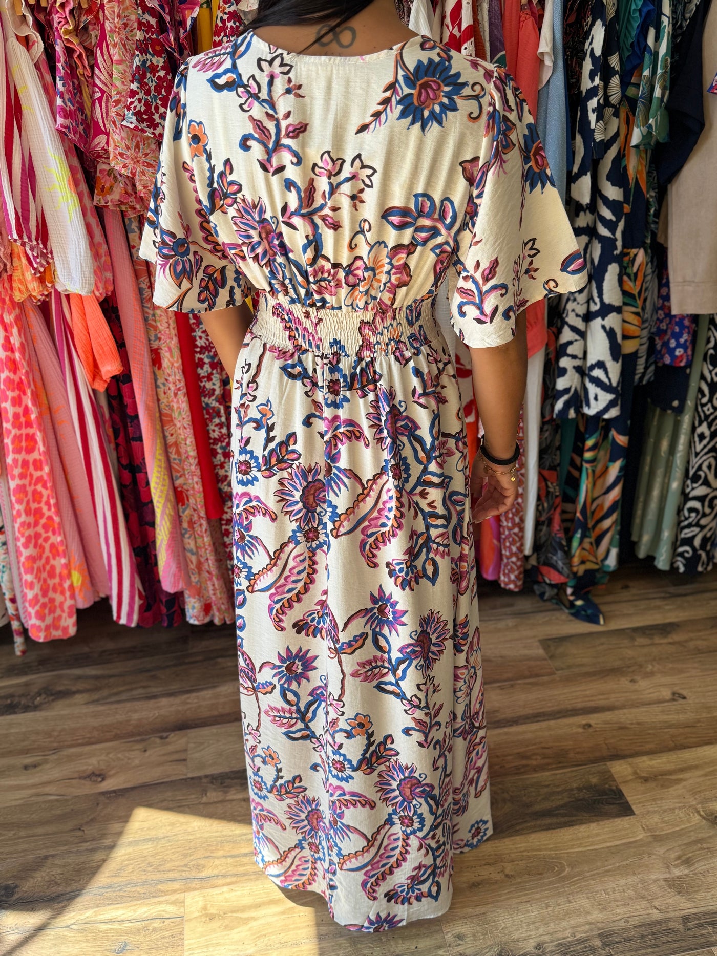 Xia™ - FLOWY LONG DRESS WITH ELEGANT SILHOUETTE