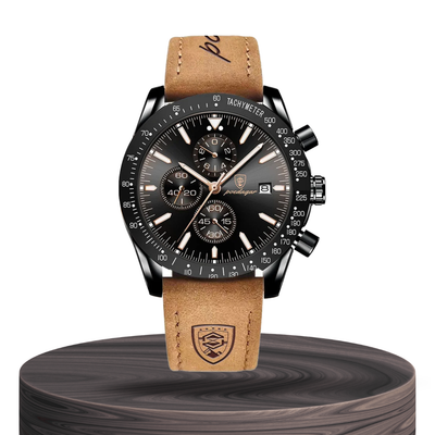 David | Stylish Men’s Chronograph with Versatile Strap Options | 44mm