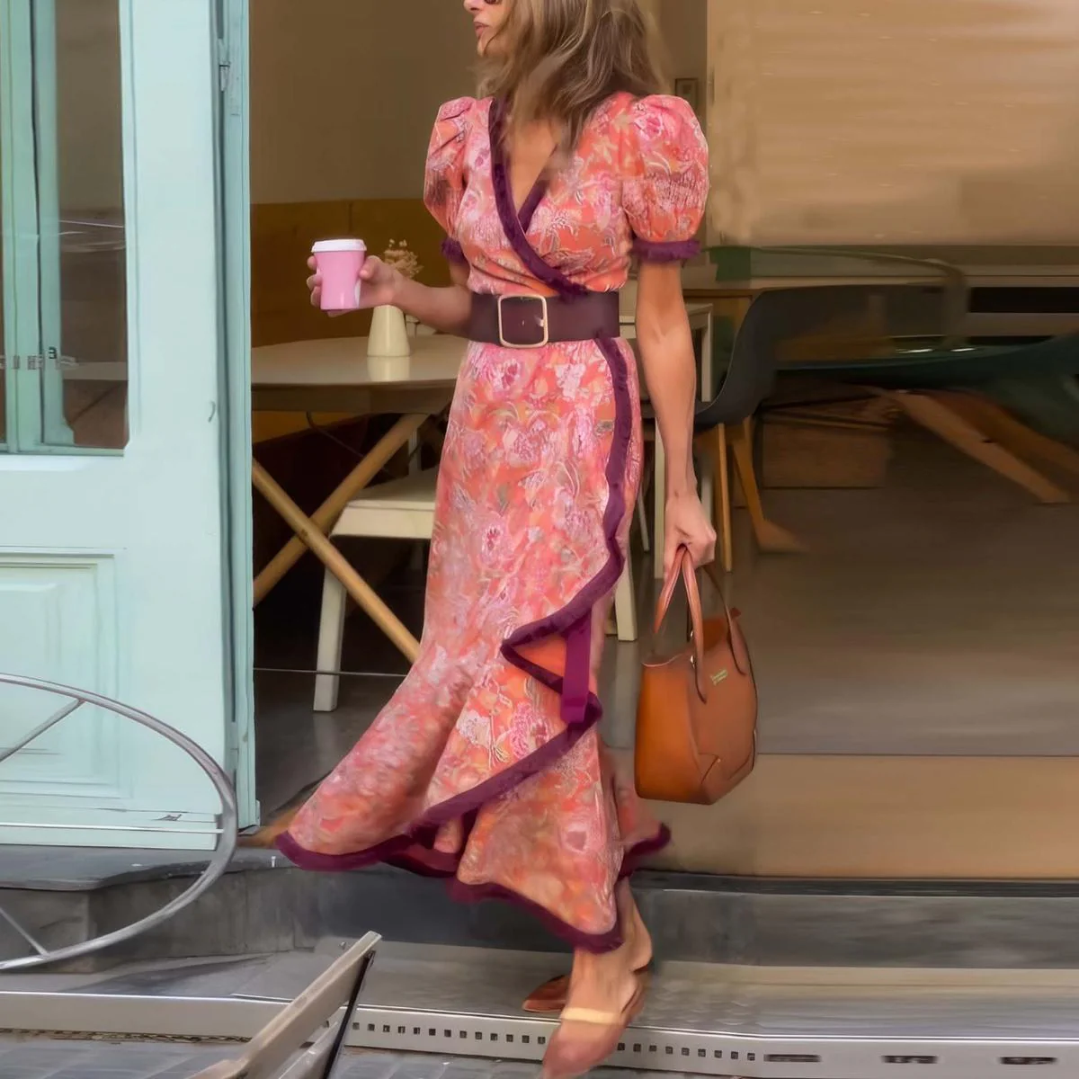Seraphina | Sunset Stroll Wrap Dress