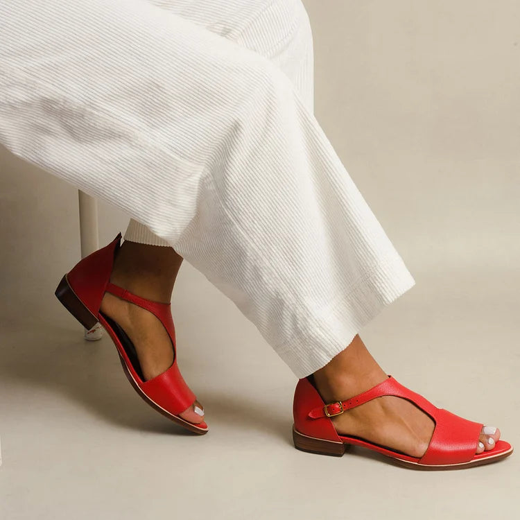 Alice | Elegant Open-Toe Low Sandals