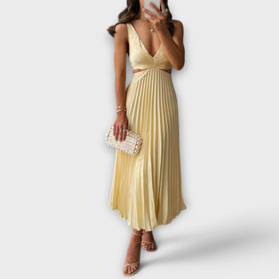 Helena | Pleated Evening Midi