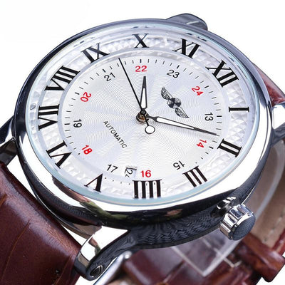 Fashion Luxury Leather Full Automatic Watch