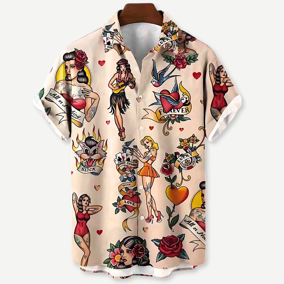 Relaxed "Vintage Ink" Shirt