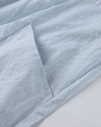 Women's Beach Cover-Up Dress - Lightweight Relaxed Fit - V-Neck 3/4 Sleeve