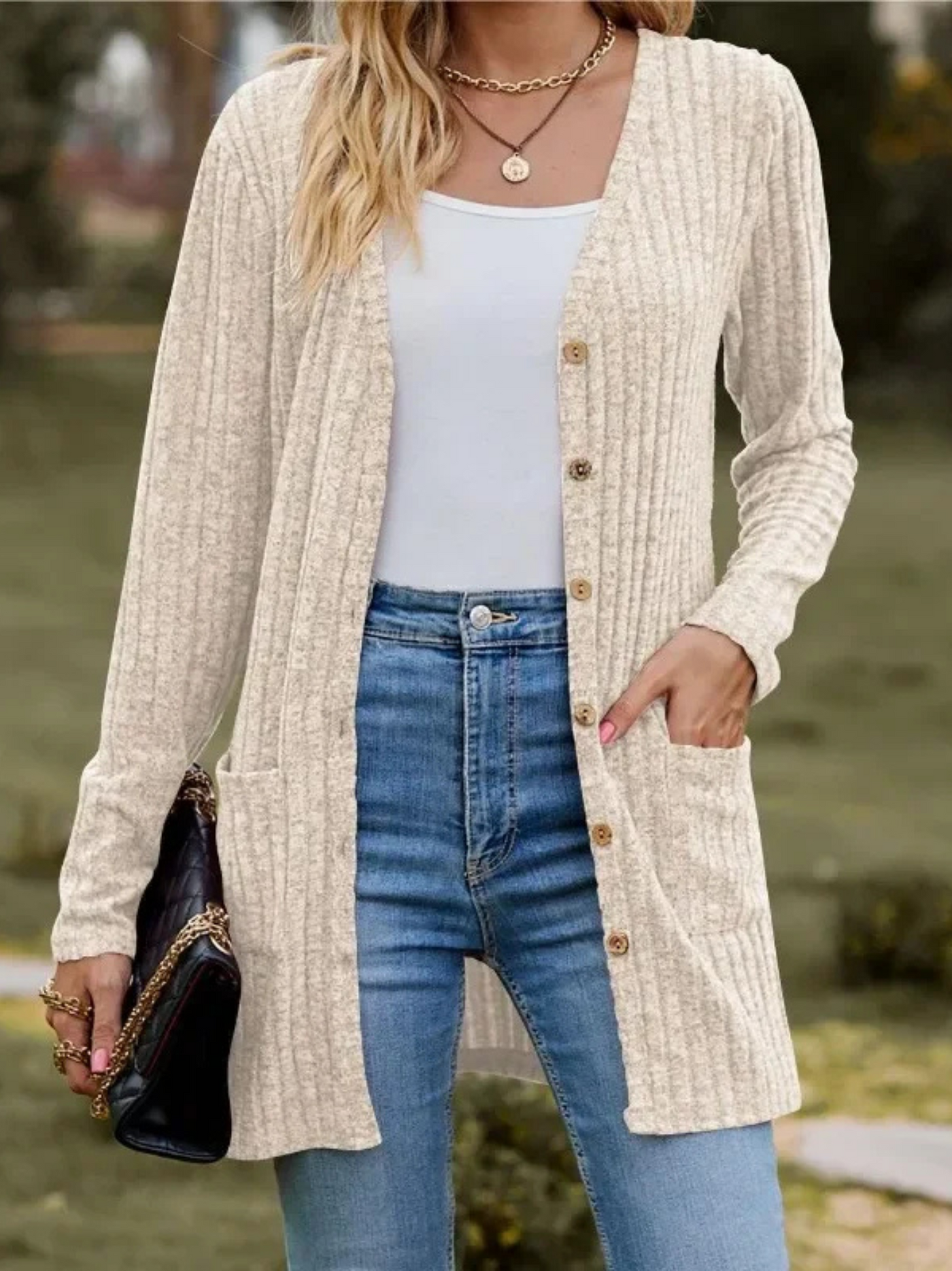 THE MARIELLE | LONGLINE KNIT CARDIGAN