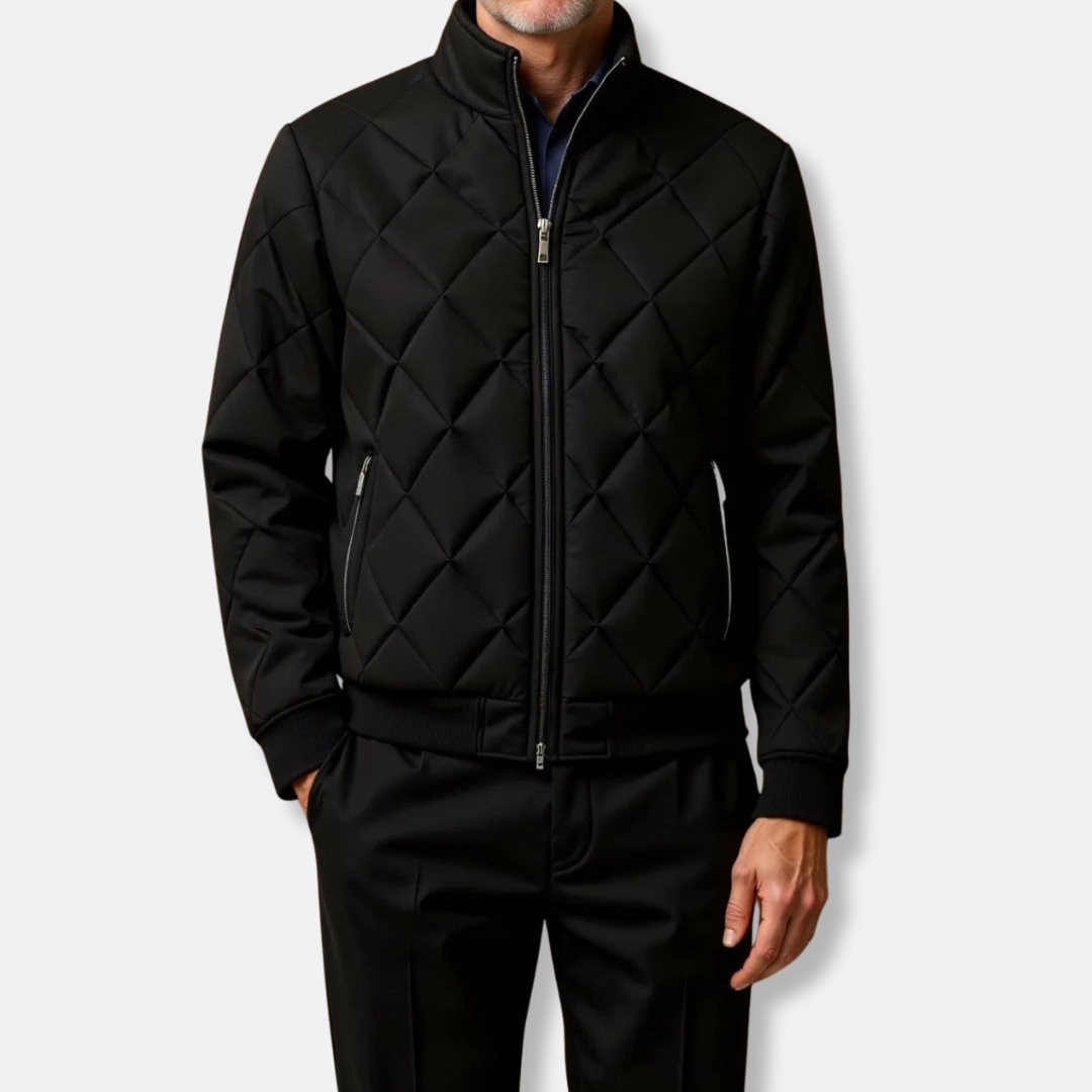 Vento Urbano – Quilted Bomber Jacket