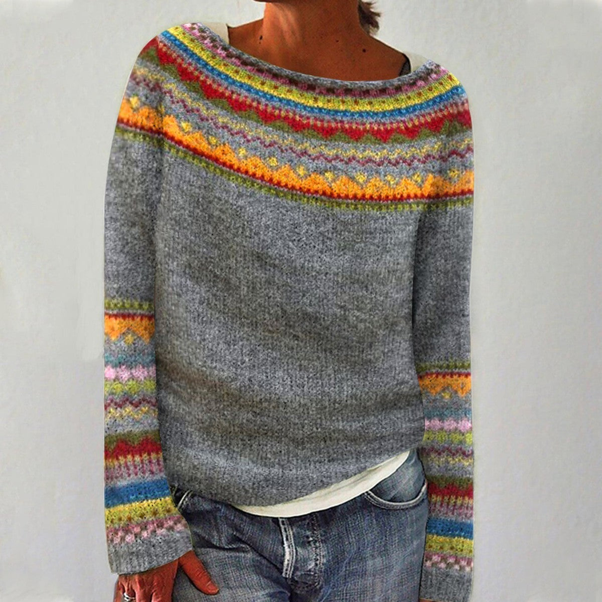 Olivia™ - Cozy Retro Knitted Sweater