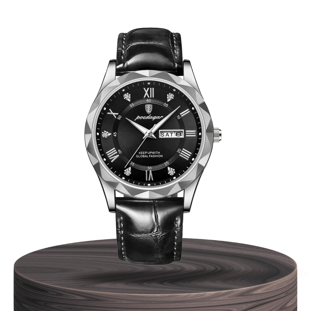 Brody | Elegant Leather Strap Quartz Watch