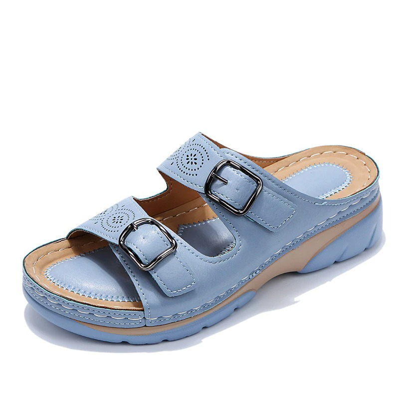 Orthopedic Leather Sandals by Avencea – Optimal Comfort and Support for Pain-Free Walking