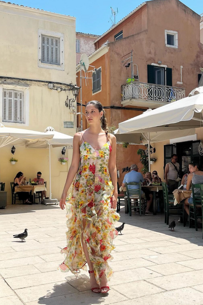 Saskia | Ruffle Maxi Dress