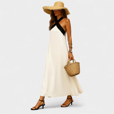 RENEE | CROSS-STRAP MAXI DRESS
