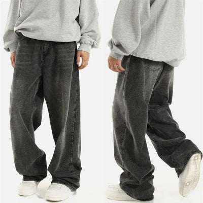 Oversized Noir Street Jeans