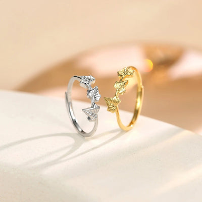 Sycamore Maple Leaf Motif Ring