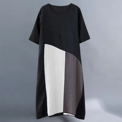 Neria – Casual Loose-Fit Linen Dress