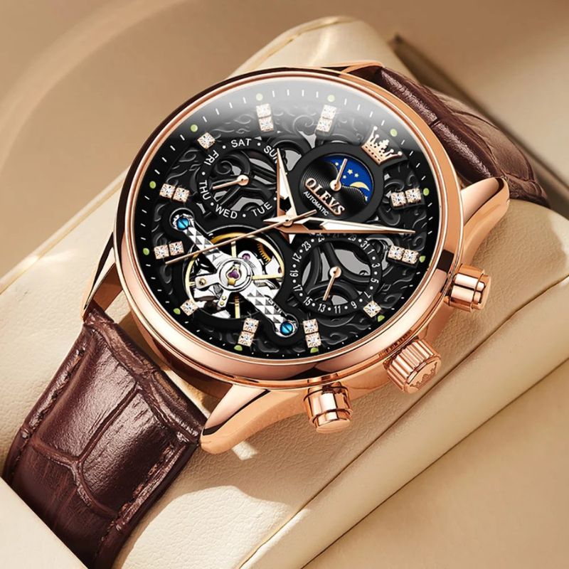 Harry Melbourne® - Mechanical Automatic Watch with Leather Strap