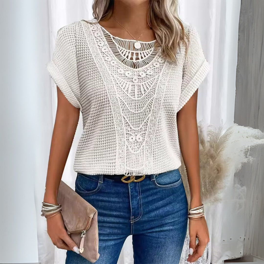 Eliana Handmade Crochet Lace Top