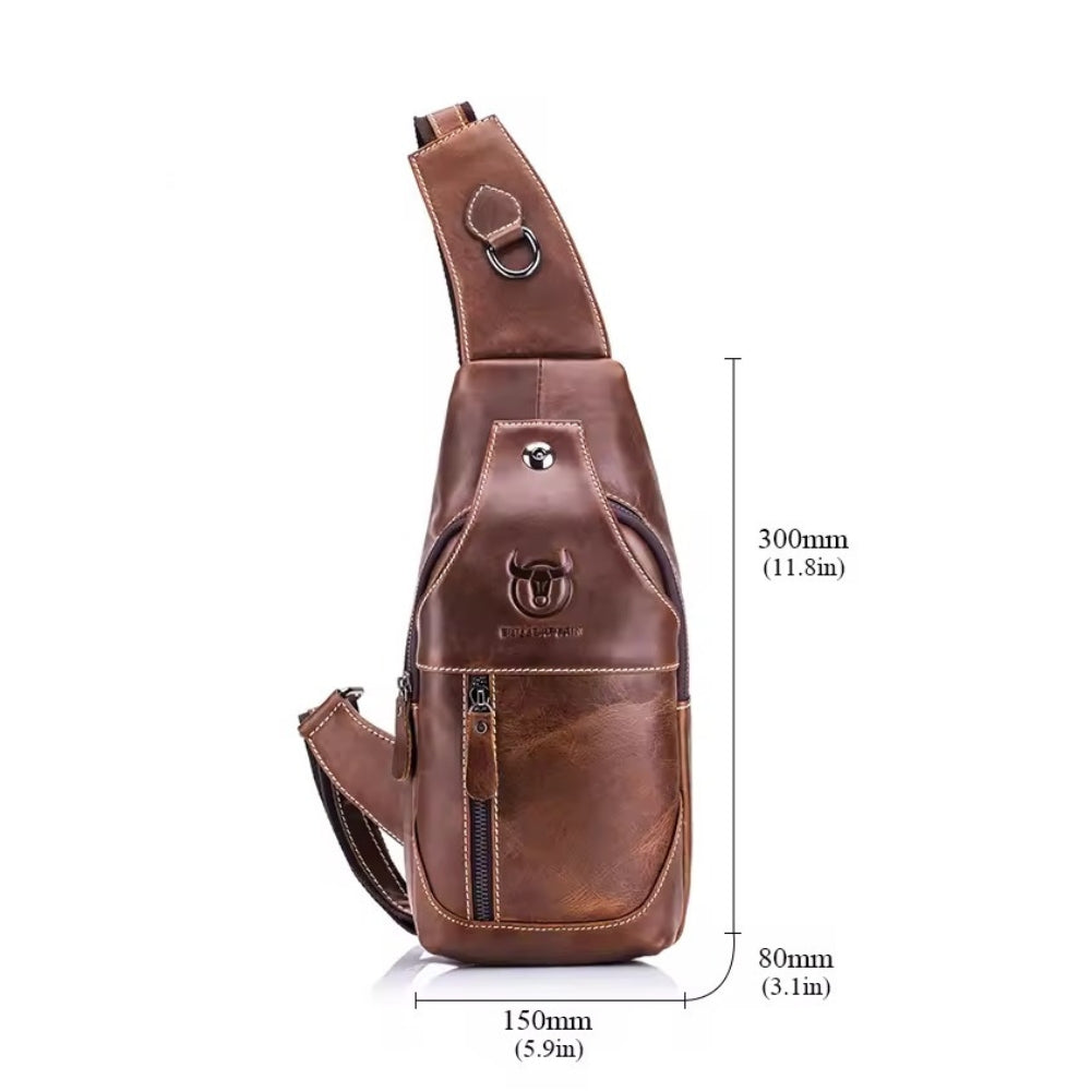 Enzo Charvetti Crossbody Men’s Leather Sling Bag