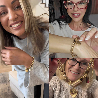 Heartened Chunky Bracelet | Gold 18k