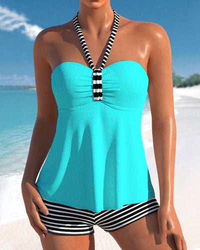 Natasza – Striped Backless Tankini