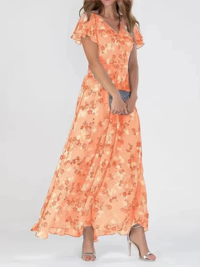 MARIE | FLOWY FLORAL MAXI DRESS