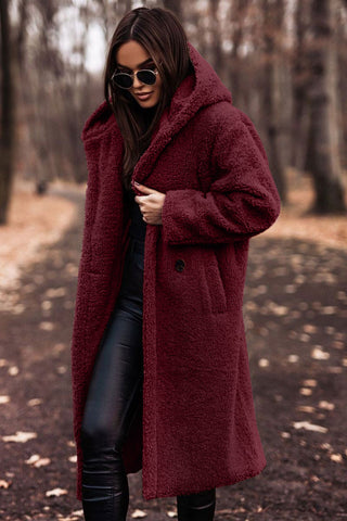 Avencea Langer Teddy Coat for Women with Hood