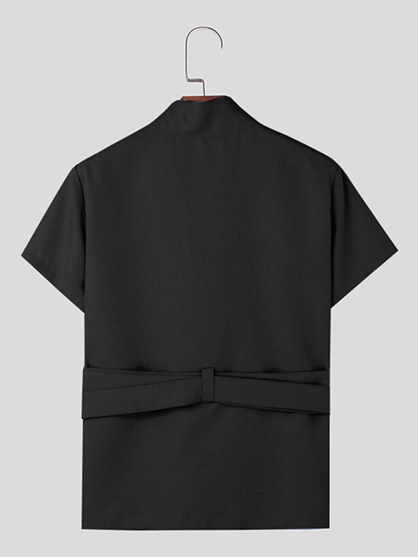 Émeric Valois Kimono-Inspired Wrap Shirt