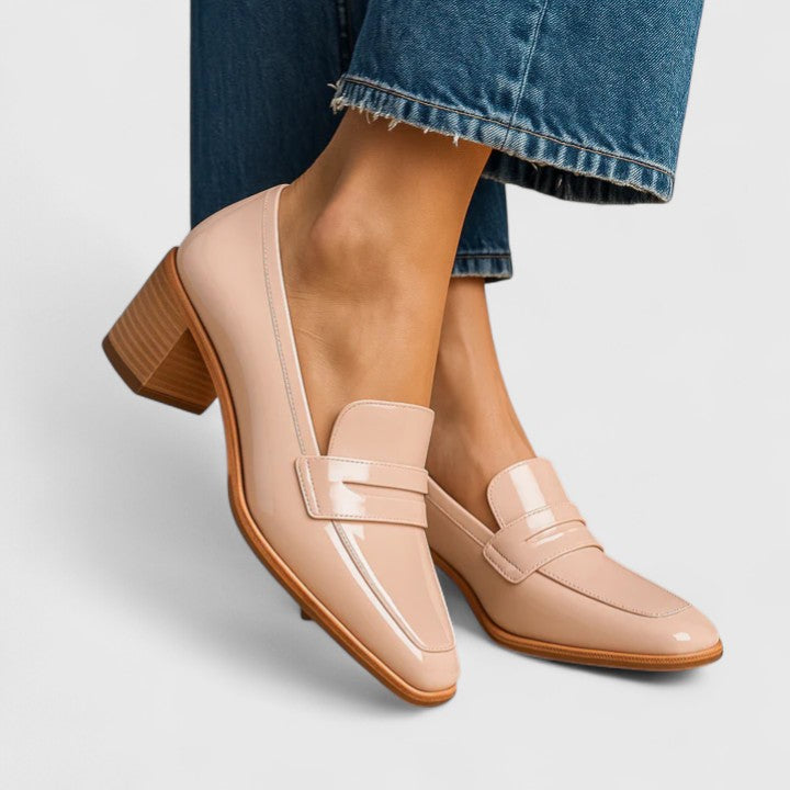 Mykzelle | Elegant Heeled Loafers