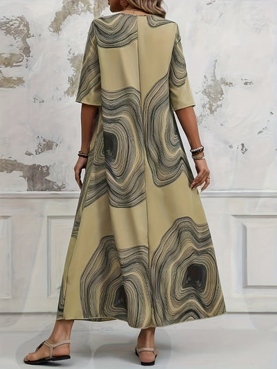 Amelia | Artistic Flow Maxi Dress