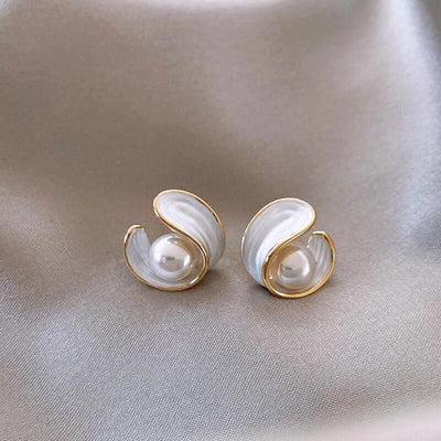 Luxury White Opal Earrings