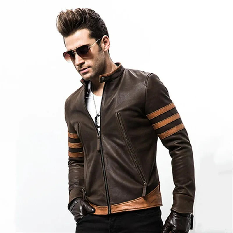 Classic Avencea Leather Jacket – Robust Men's Fashion in Timeless Design