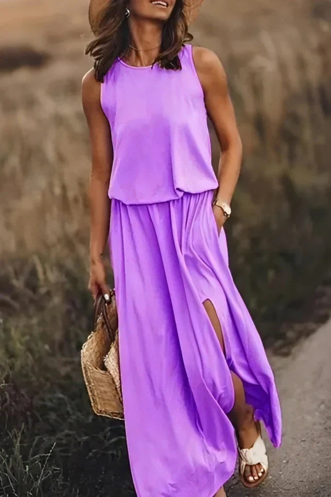 Avencea - Dress - Round Neckline