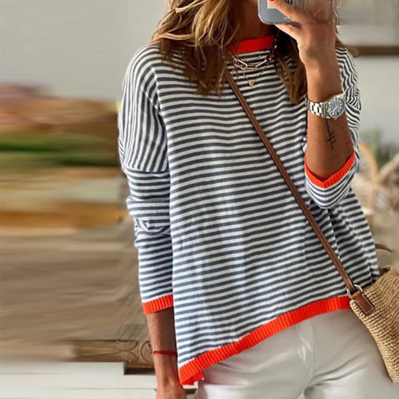 Avencea | Striped Women's T-Shirt