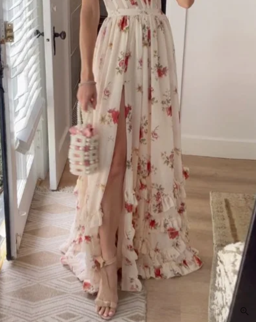 Avencea | Elegant dress with beautiful floral print