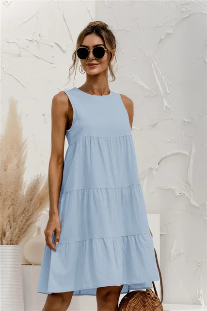 Avencea - Casual Knee-Length Summer Dress