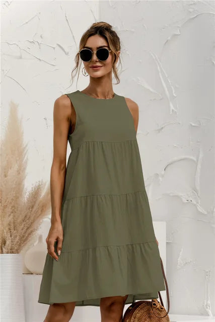 Avencea - Casual Knee-Length Summer Dress