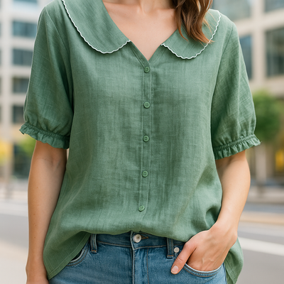Brisella - Linen Blouse