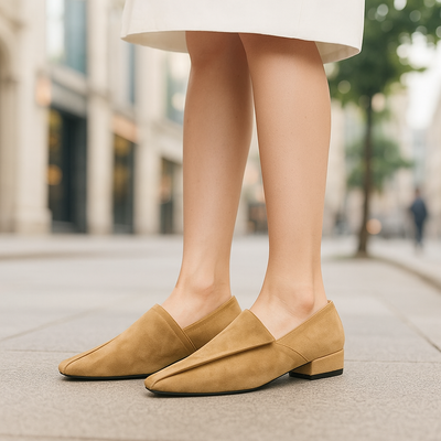 Aurelia - Leather Flats