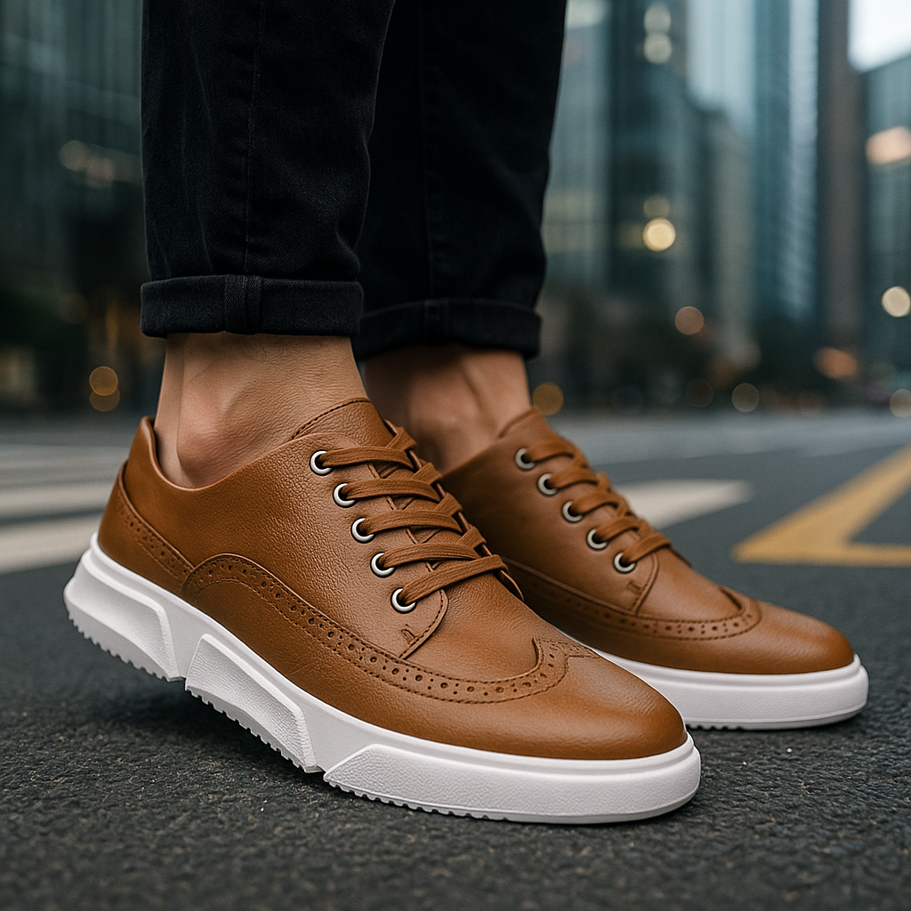 Corsa - Retro Leather Sneakers