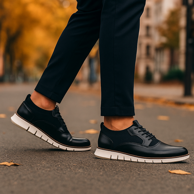 Caruso - Lace Up Leather Sneakers