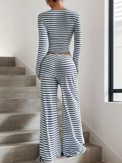 Charlotte™ - Casual Striped Two-Piece Set
