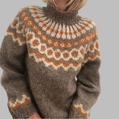 Thelma | Stylish Contrast Panel Sweater