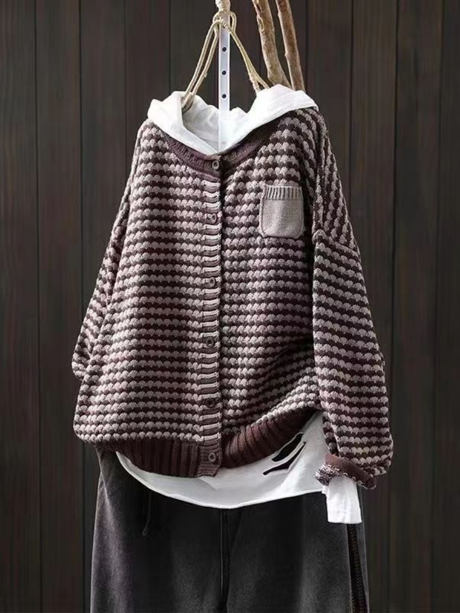 THALINA | TEXTURED KNIT CARDIGAN